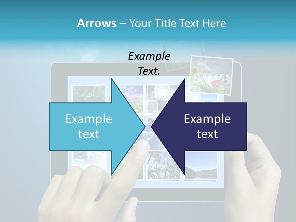 Phone Hand Digital PowerPoint Template