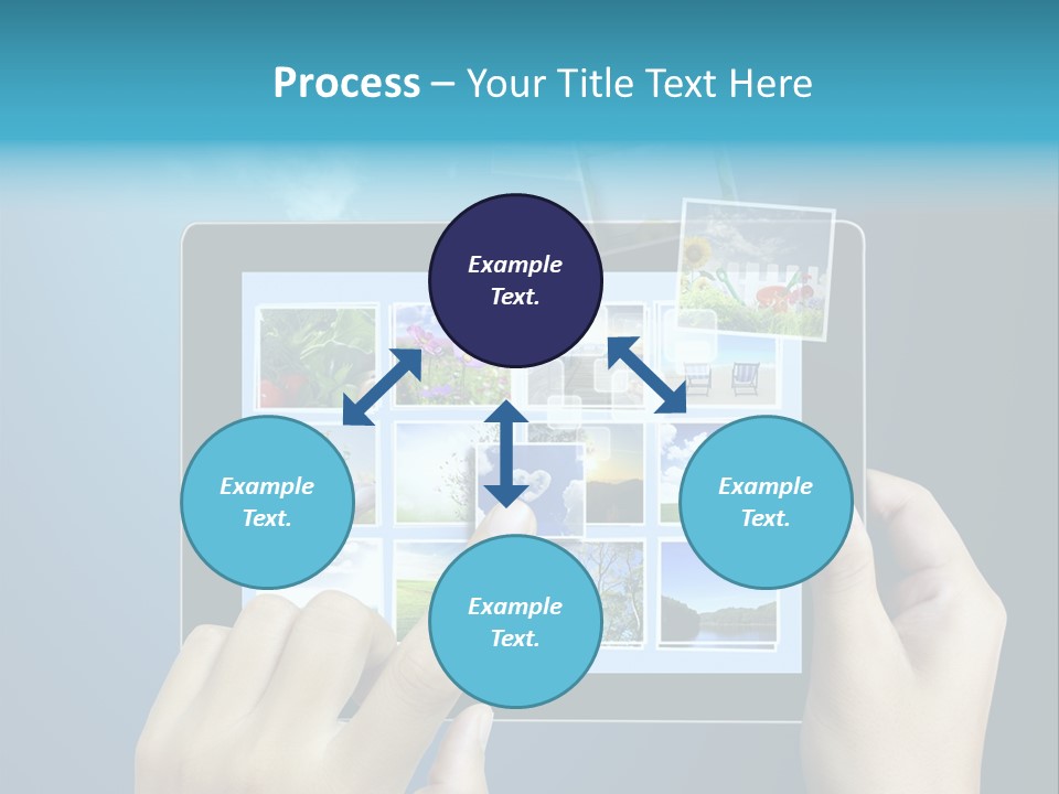 Phone Hand Digital PowerPoint Template
