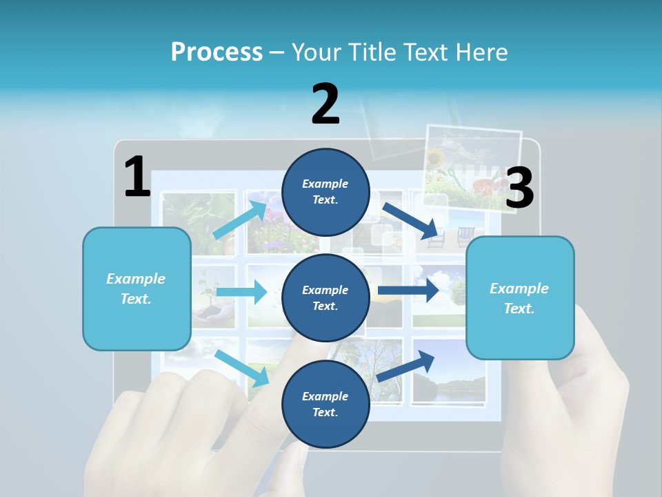 Phone Hand Digital PowerPoint Template