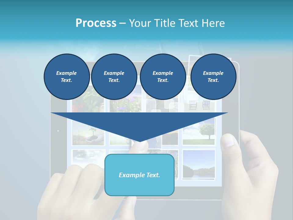Phone Hand Digital PowerPoint Template