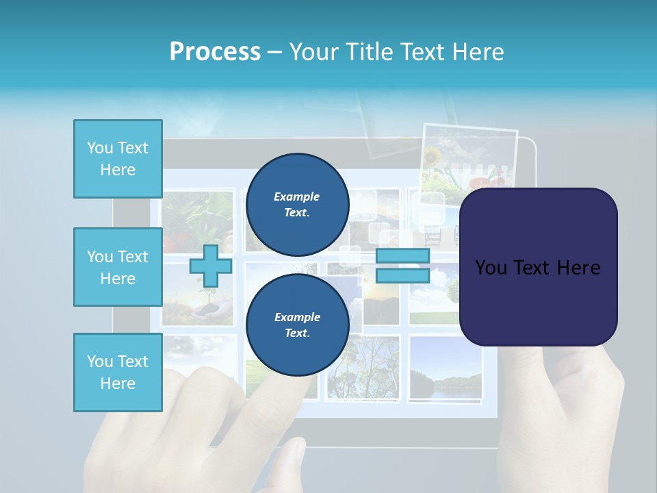 Phone Hand Digital PowerPoint Template