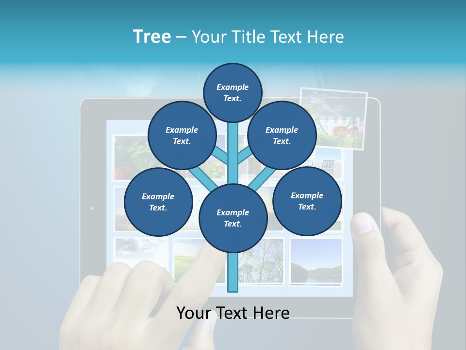 Phone Hand Digital PowerPoint Template
