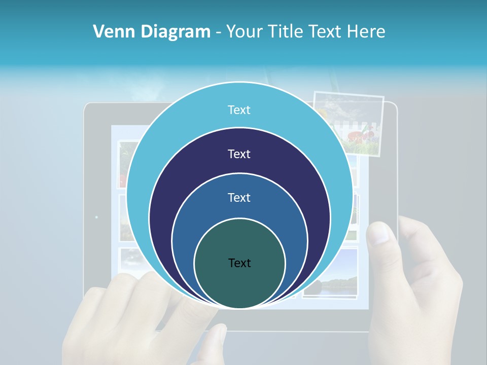 Phone Hand Digital PowerPoint Template