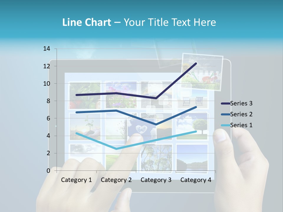 Phone Hand Digital PowerPoint Template