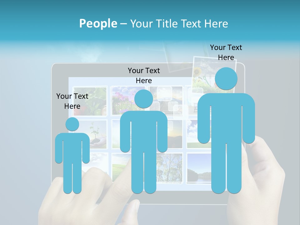 Phone Hand Digital PowerPoint Template