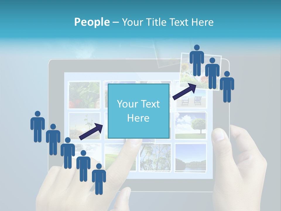 Phone Hand Digital PowerPoint Template