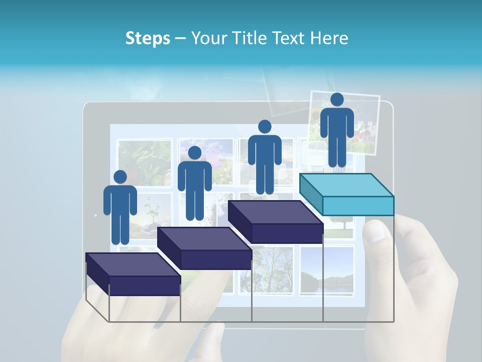 Phone Hand Digital PowerPoint Template