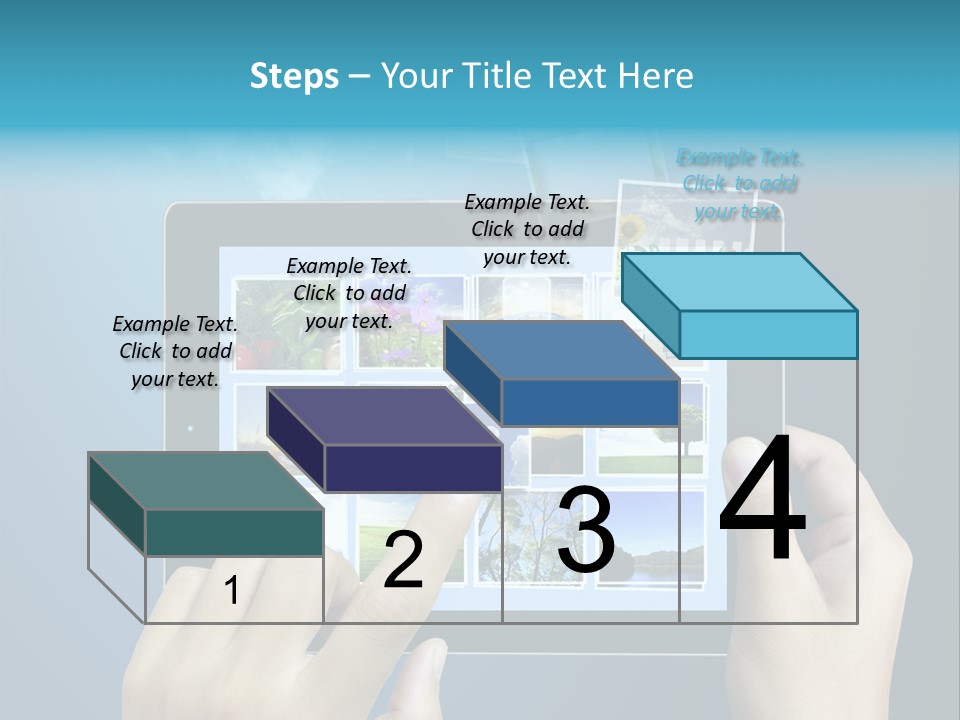 Phone Hand Digital PowerPoint Template