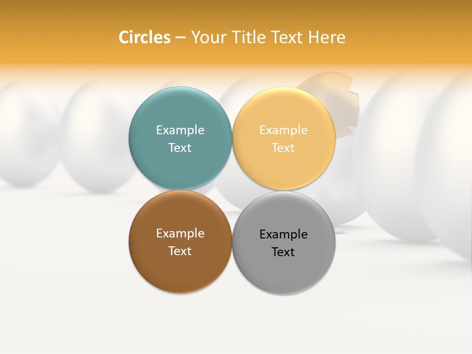 Golden Uniqueness Leadership PowerPoint Template