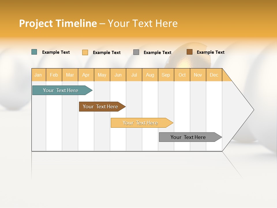 Golden Uniqueness Leadership PowerPoint Template