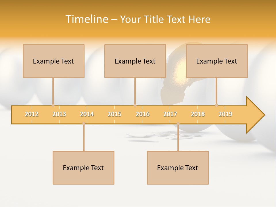 Golden Uniqueness Leadership PowerPoint Template