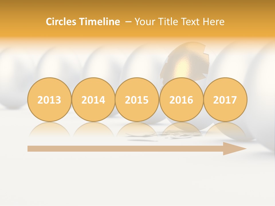 Golden Uniqueness Leadership PowerPoint Template