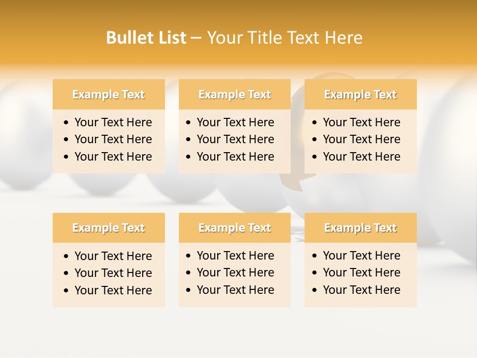 Golden Uniqueness Leadership PowerPoint Template