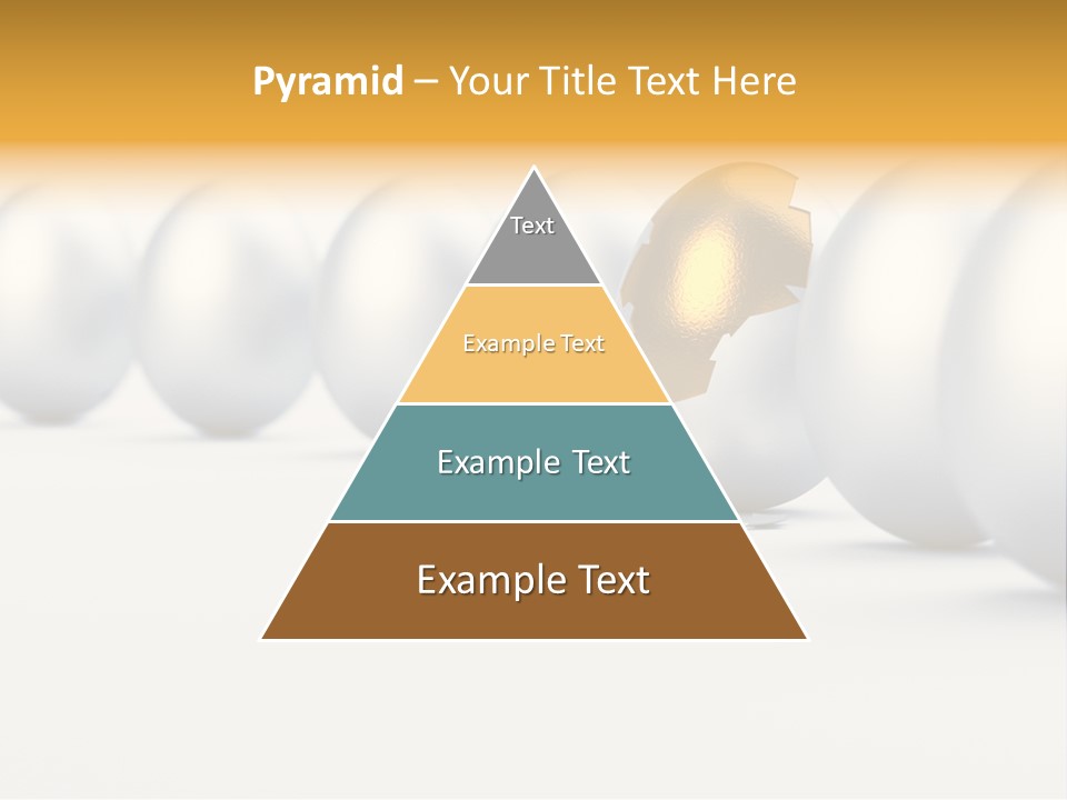 Golden Uniqueness Leadership PowerPoint Template