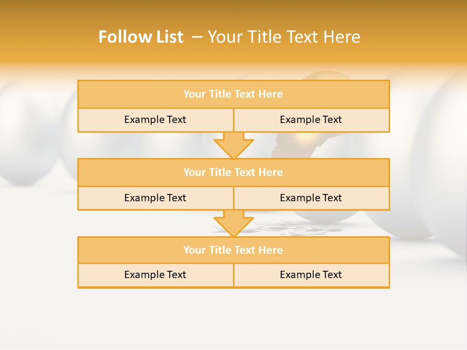 Golden Uniqueness Leadership PowerPoint Template