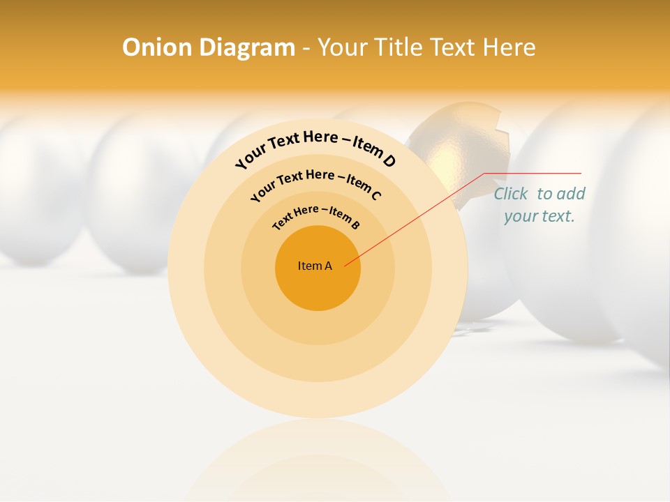 Golden Uniqueness Leadership PowerPoint Template