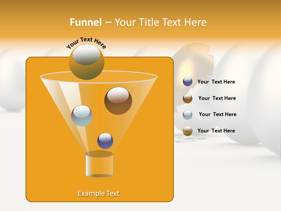 Golden Uniqueness Leadership PowerPoint Template
