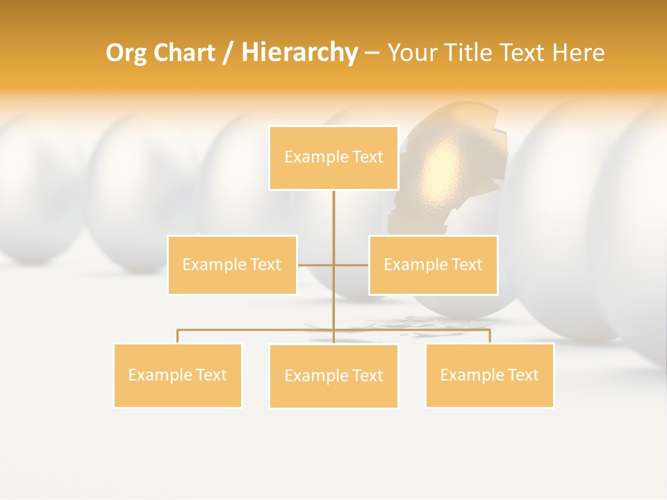Golden Uniqueness Leadership PowerPoint Template