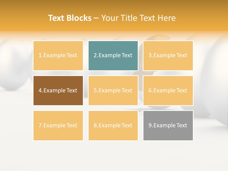 Golden Uniqueness Leadership PowerPoint Template