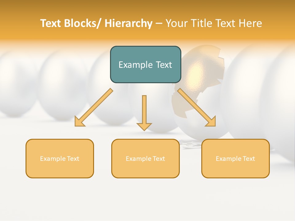 Golden Uniqueness Leadership PowerPoint Template