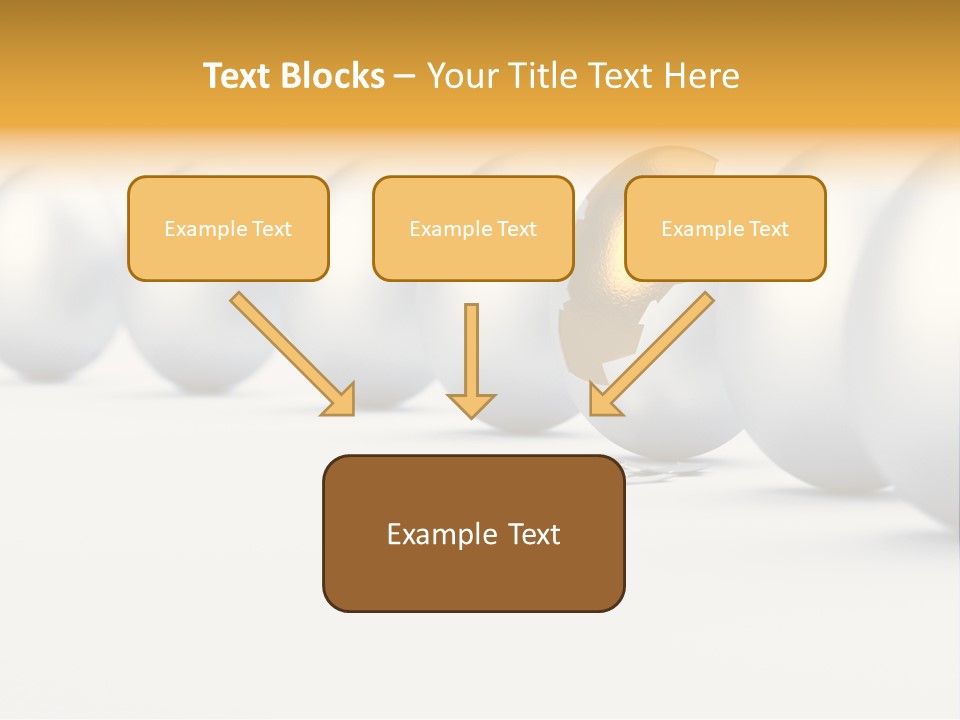 Golden Uniqueness Leadership PowerPoint Template