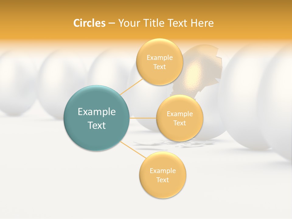 Golden Uniqueness Leadership PowerPoint Template