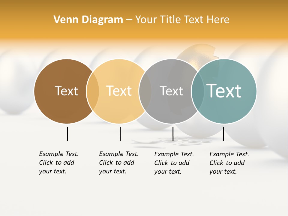 Golden Uniqueness Leadership PowerPoint Template