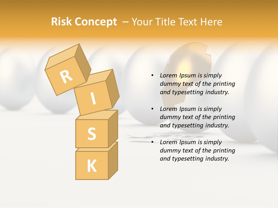 Golden Uniqueness Leadership PowerPoint Template