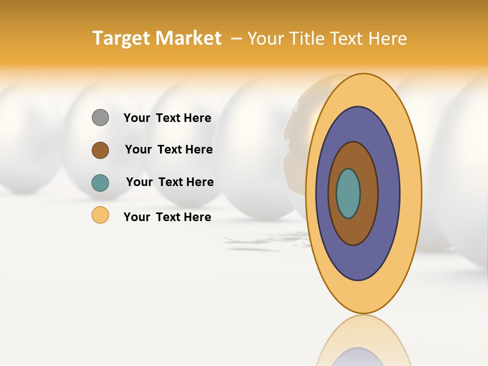 Golden Uniqueness Leadership PowerPoint Template