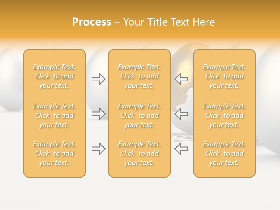 Golden Uniqueness Leadership PowerPoint Template