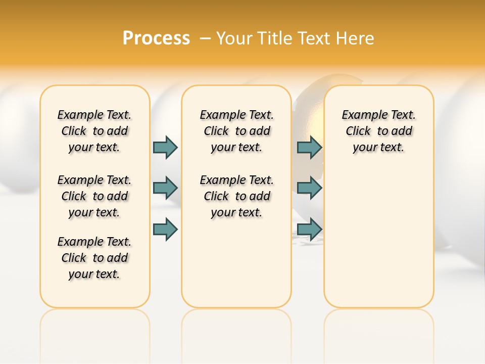 Golden Uniqueness Leadership PowerPoint Template