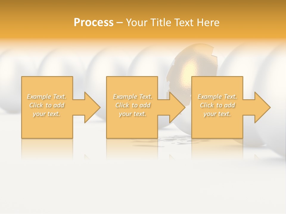Golden Uniqueness Leadership PowerPoint Template