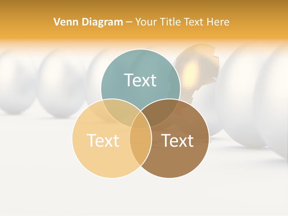 Golden Uniqueness Leadership PowerPoint Template