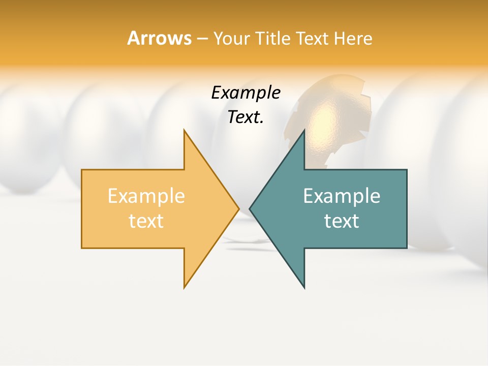 Golden Uniqueness Leadership PowerPoint Template