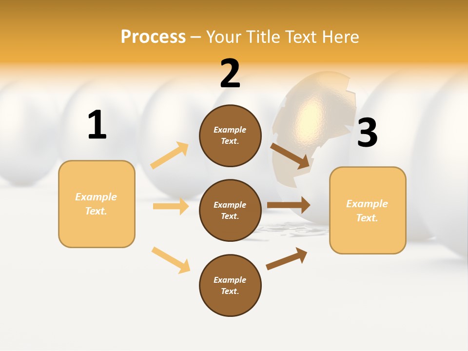 Golden Uniqueness Leadership PowerPoint Template