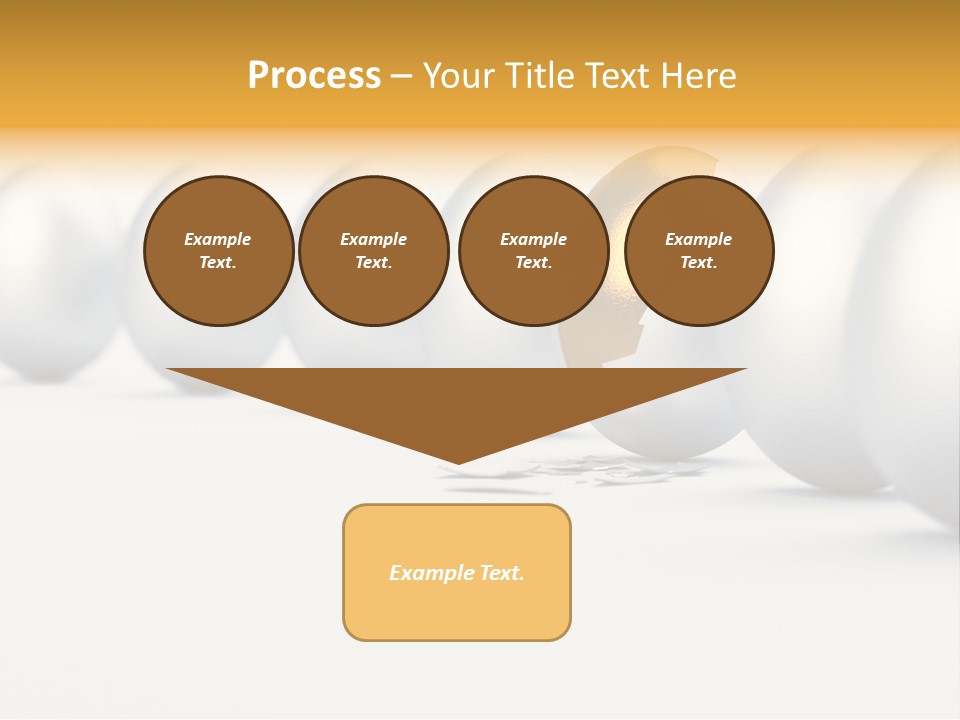 Golden Uniqueness Leadership PowerPoint Template