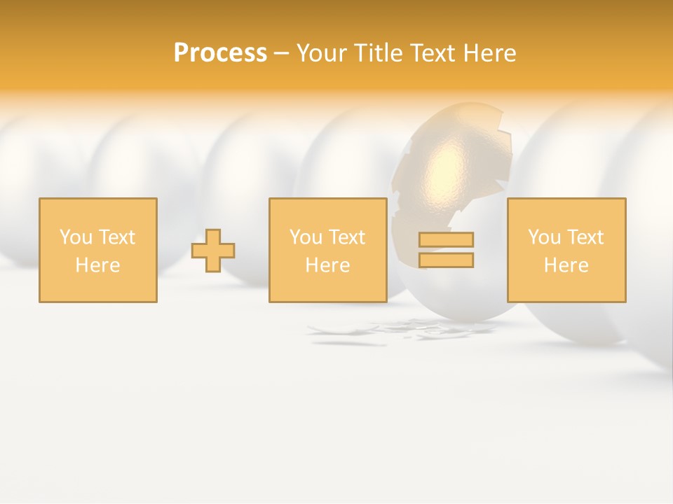 Golden Uniqueness Leadership PowerPoint Template