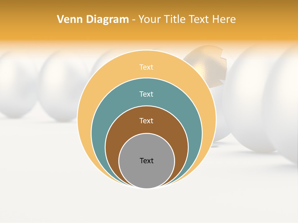 Golden Uniqueness Leadership PowerPoint Template