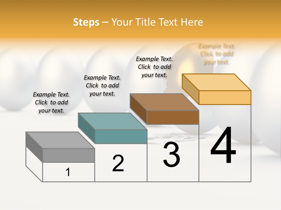 Golden Uniqueness Leadership PowerPoint Template
