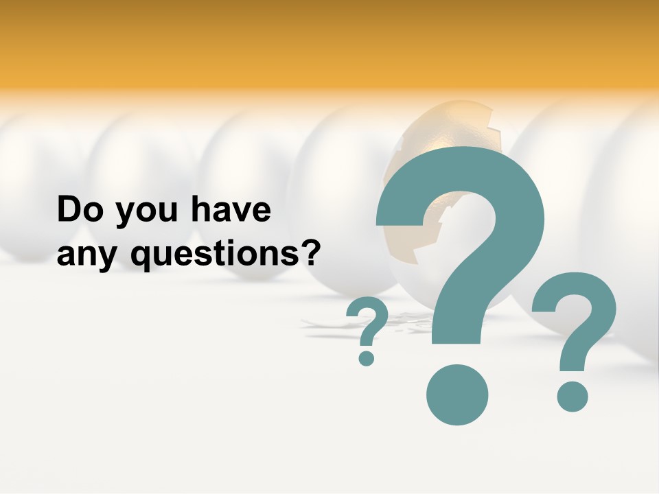 Golden Uniqueness Leadership PowerPoint Template