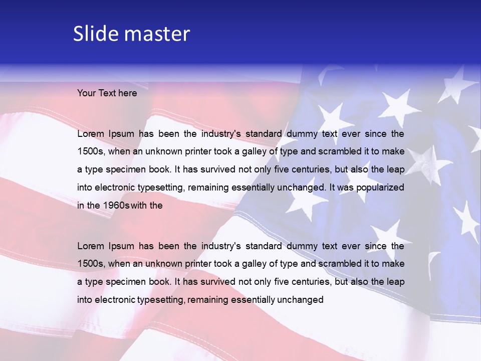 Celebration Stars Union PowerPoint Template