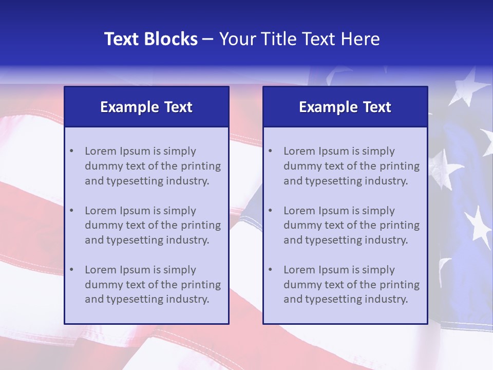 Celebration Stars Union PowerPoint Template