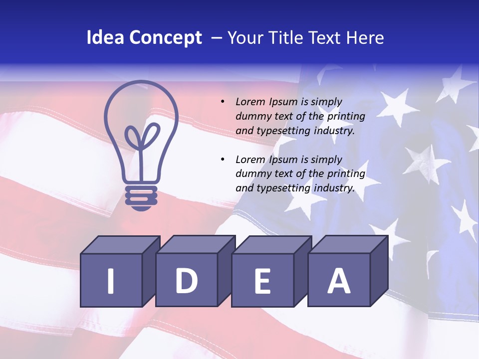 Celebration Stars Union PowerPoint Template