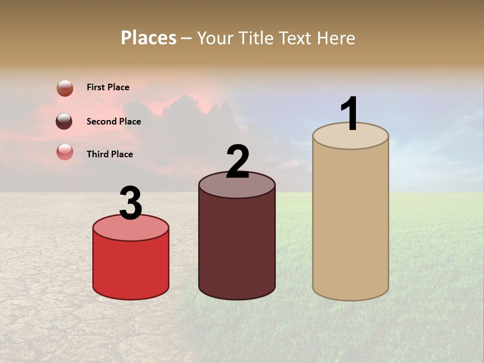 Cloudscape Concept Desertization PowerPoint Template