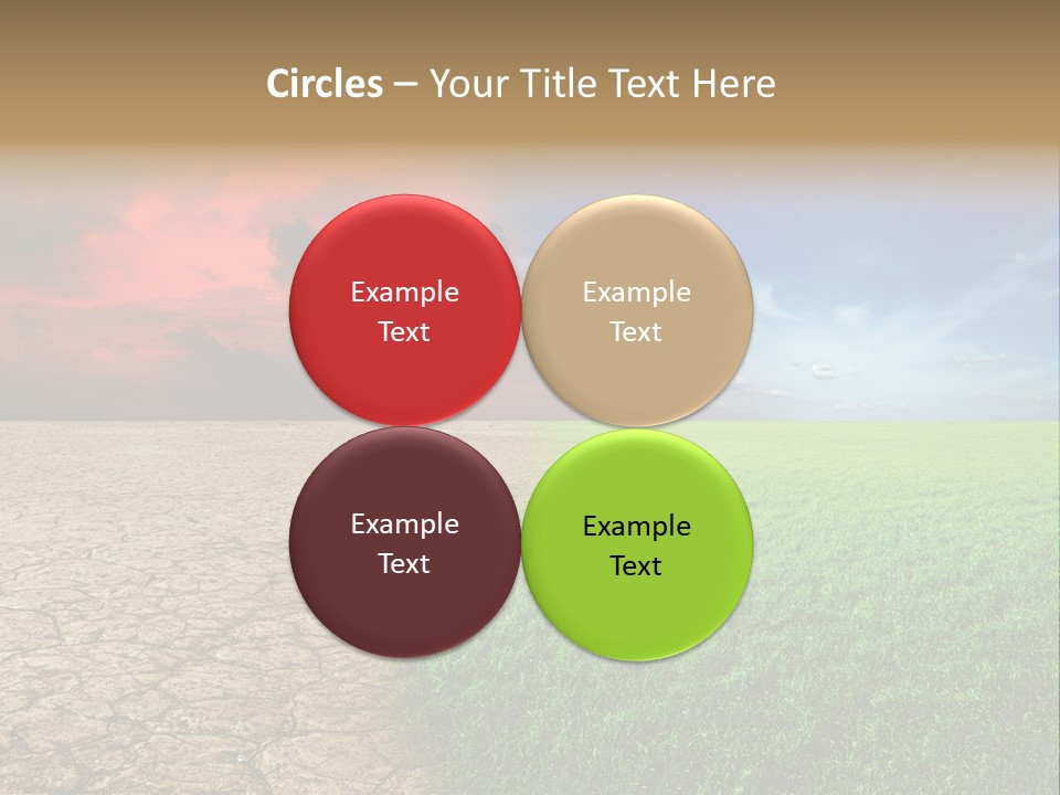 Cloudscape Concept Desertization PowerPoint Template