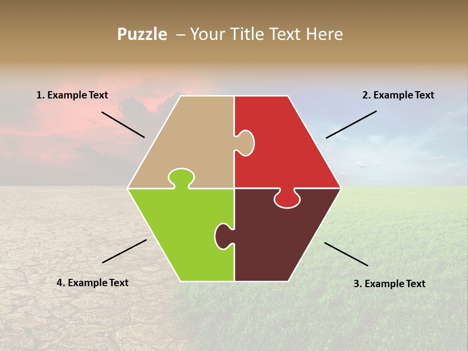 Cloudscape Concept Desertization PowerPoint Template