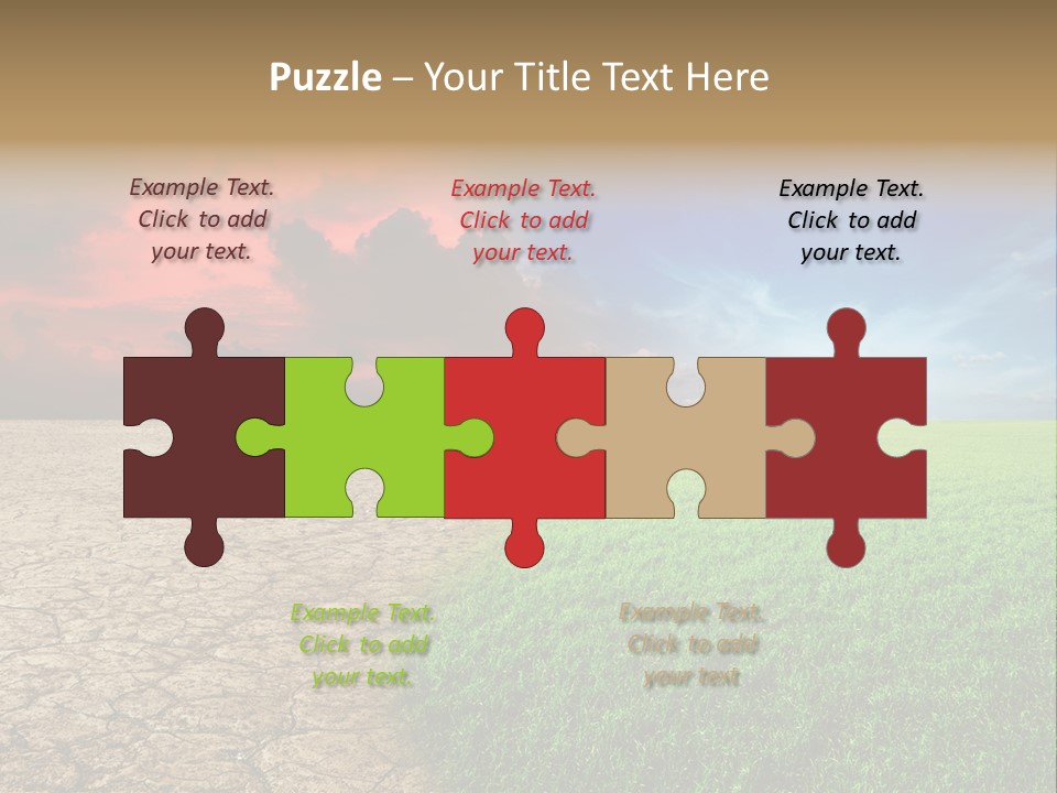 Cloudscape Concept Desertization PowerPoint Template