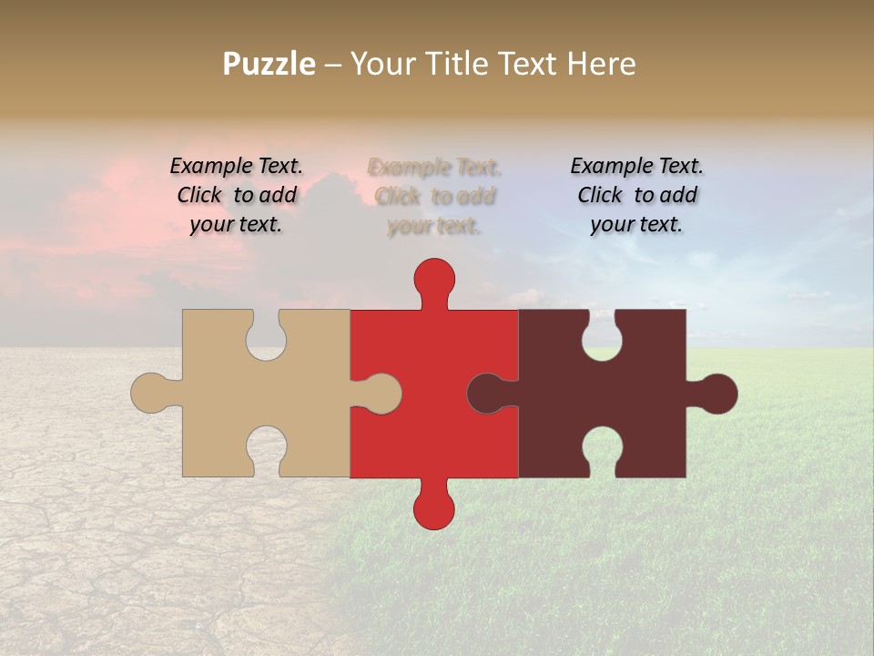 Cloudscape Concept Desertization PowerPoint Template
