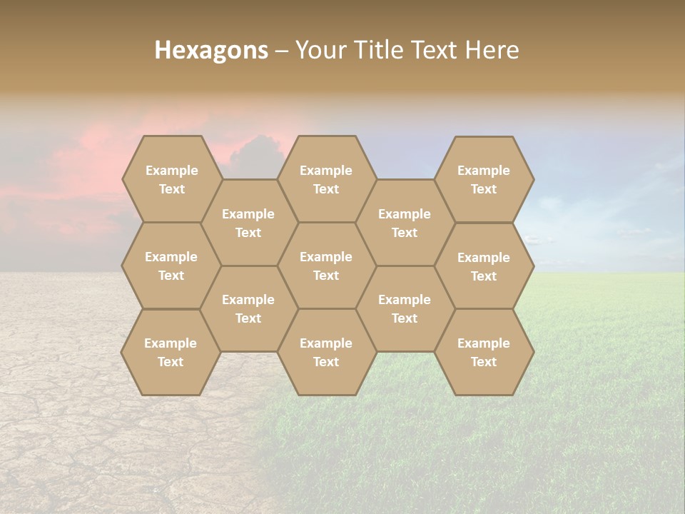 Cloudscape Concept Desertization PowerPoint Template
