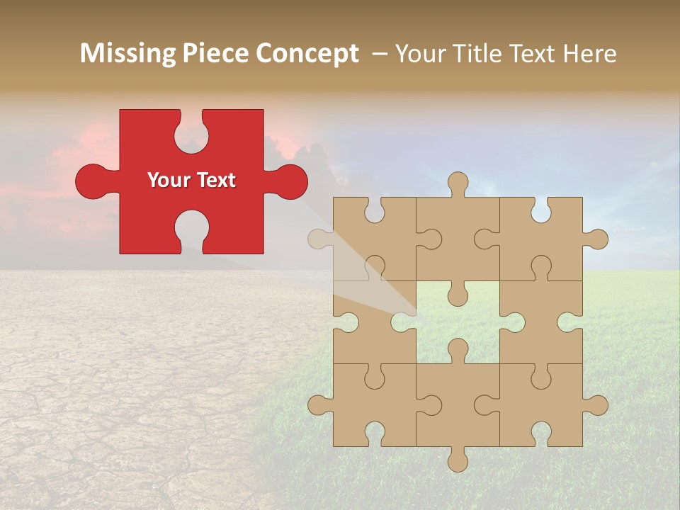 Cloudscape Concept Desertization PowerPoint Template